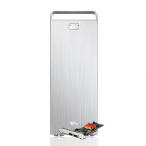 Silver Sans Digital MobileSTOR MS12X6+HG 12 Bay 6G SAS/SATA PCIe 2.0 x8 RAID 0/1/5/6/10/50 Expander Tower