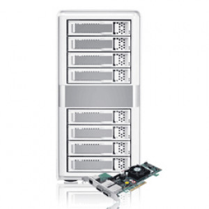 Sans Digital MobileSTOR MS8X6HA 3.5in 8 Bay Hot-Swappable SATA/SAS 6Gb/s RAID 5/6/50/60 Storage Encl