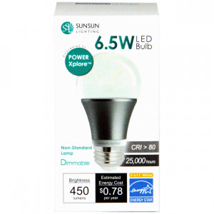 LEDi2 6.5W E26 Base A19 Dimmable LED Ball Light