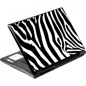 DecalSkin Zebra Skin Laptop Skin, for 10in Netbooks. Model: NYU33-10