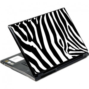 DecalSkin Zebra Skin Laptop Skin, for 14in/15in Laptop. Model: NYU33-14.