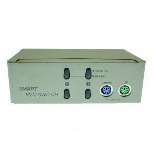 Alpha and Omega 2-Port PS/2 KVM Switch