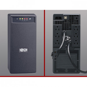 Tripp Lite Omni VS 800VA 120V Line-int UPS, 7 Outlets (6 UPS/surge and 1 surge-only), USB Port, Model: OMNIVS800,