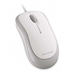 White Microsoft Basic Optical Mouse P58-00062