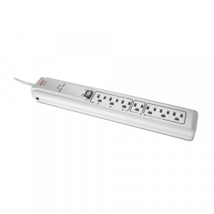 White APC SurgeArrest Essential 7-Outlet 120V Surge Suppressor P7GB, 7 x NEMA 5-15R