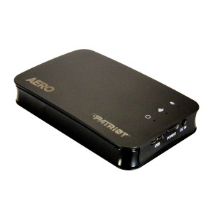 Patriot Aero PCGTW1000S 1TB 2.5in USB 3.0 Wireless Mobile External Network Hard Drive Black
