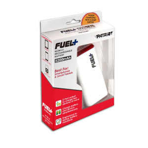 Patriot PCPB52002 FUEL+ 5200 mAh Power Bank Mobile Rechargeable Battery for Tablets, Smartphones and MP3 Players