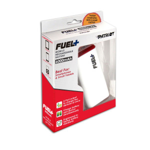 Patriot PCPB60002 FUEL+ 6000 mAh Power Bank Mobile Rechargeable Battery for Tablets, Smartphones and MP3 Players