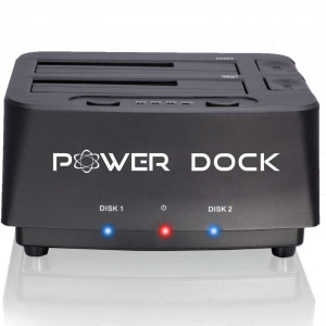 Kingwin PD-2537U3 USB3.0 to Dual-Bay 2.5in/3.5in SATA HDD/SSD Docking Station