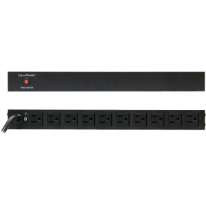 Black CyberPower Basic 10-Outlet PDU PDU15B10R