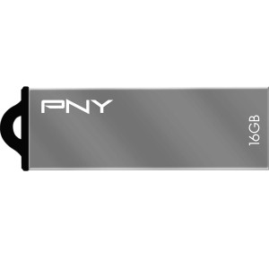 PNY Metal Attache 16GB USB Flash Drive, Model: PFDU16GAPPMTGE