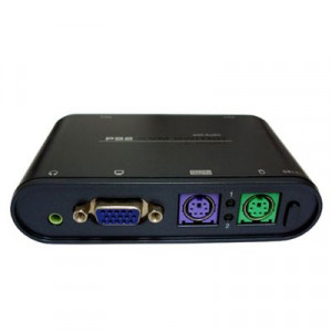 LINXCEL PK-2AA0-US 2-Port PS/2 and Audio KVM Switch, w/ 2 x All in One Cables.