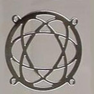 Plated Steel 80mm Case Fan Grills - Atomic Energy