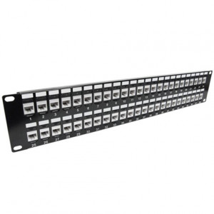 CAT 6A 48-Port 2U Rack Mount Network Patch Panel