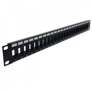 CAT6A Blank 1U PP3-3258/24+K62A-4374/180/Wx24 High Density 24 Ports Patch Panel