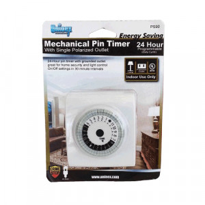 Uninex PS90 Mechanical Pin Timer with Single Polarized Outlet