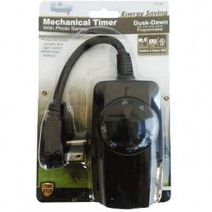 Uninex Mechanical Timer with Photo Sensor, Multi-Hour Settings, Model: PS95