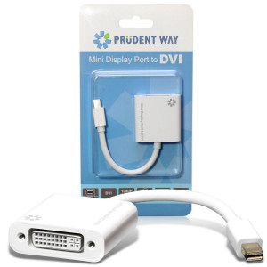 Prudent Way PWI-MD-DVI Mini Display Port Male to DVI Female Adapter for Apple MacBook