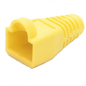 Yellow RJ45 Snagless Boots for RJ45, Model: RJ45SB-Yellow