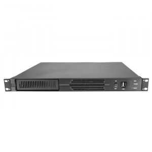 Black Athena Power RM-1U100D408 Aluminum/Steel 1U Rackmount Server Case