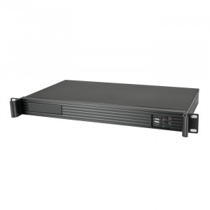 Black Athena Power 1U Rackmount Server Case RM-1U122ITXH2122, Front USB2.0, 2 x 40mm Fans, w/ AP-MFA