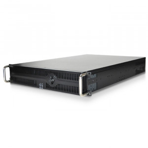 Black Athena Power RM-2U264L6R 1.2mm Steel 2U Rackmount Server Case, 4x 5.25in Drive Bays, 4x 80mm F