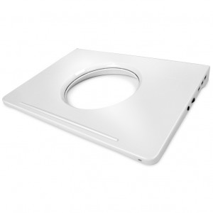 White NZXT Cryo V60 Notebook Cooler, Up to 15in Laptop Supported, Bladeless Fan