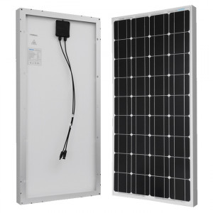 Renogy 100W Monocrystalline Solar Panel, Model: RNG-100D.