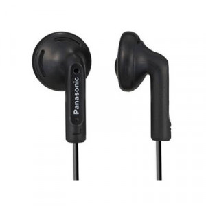 Panasonic RP-HV096-K Stereo Earbud, Mini-phone, Binaural, Black.