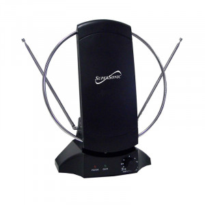 SuperSonic SC-605 High Definition HD Indoor Digital TV Amplified Antenna HDTV.