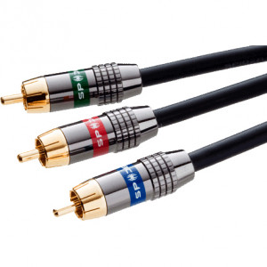 Spider S-Series 6 Foot High Definition Component Video Cables, Model: S-COMV-0006