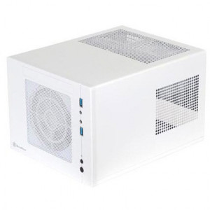 White SilverStone Sugo Series SG05W-USB3.0 Mini-ITX Desktop Computer Cube Case, w/ SFX 300W Power Su