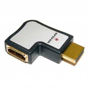Black/White Spider HDMI Flat 270 Degree Adapter, Model: S-HDMIAD-R01