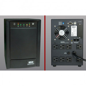 Tripp Lite SmartPro Tower UPS System, 900W/1500VA, 120V, 8 Outlets, Model: SMART1500SLT