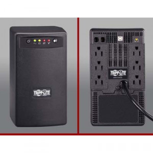 Tripp Lite SMART550USB Smart USB UPS System, 550VA/300W, 6 Outlets (3 Surge), 6ft Cord, USB, RJ11.