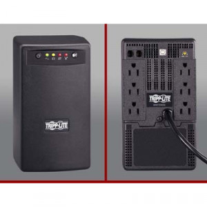 Tripp Lite SMART550USB Smart USB UPS System, 550VA/300W, 6 Outlets (3 Surge), 6ft Cord, USB, RJ11.