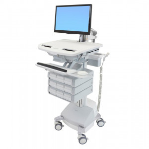 Ergotron StyleView Cart with LCD Arm, SLA Powered, 9 Drawers (3x3)