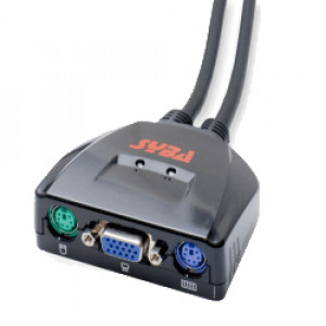 Syba 2-Port PS/2 KVM Switch Compact Design