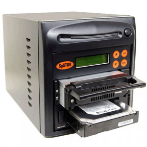 Black Systor 1 to 1 SATA/IDE Combo Hard Disk Drive (HDD/SSD) Duplicator / Sanitizer
