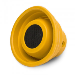 Syba SY-SPK23057 X-Horn Portable Bluetooth Speaker, Yellow, RF Range 10M.