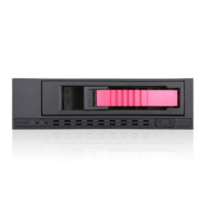 Red Tray iStarUSA Aluminum 1x5.25-in Bay Audio SATA/SAS 6.0 Gb/s Mobile Rack T-7M1-SATA-RED, 1 x 80m
