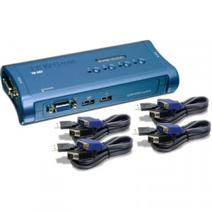 Trendnet 4-Port USB KVM Switch Kit TK-407K