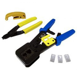 EZ-RJPRO HD Convenience Pack with EZ-RJPRO HD Ratchet Crimp Tool, EZ-RJ45 Connectors, Model: TL6-319