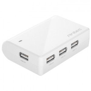 Antec UA4-25 Hub Charger 4-Port USB Charging Station (White)