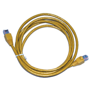 7-Foot Category 5e RJ45 Computer Network Patch Cable with Moldboot , Color: Yellow