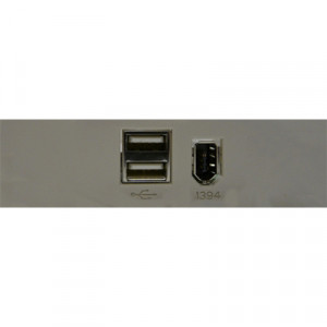 Front USB & IEEE 1394 Ports for 3.5" Drive Bay, Color: Beige. Retail box