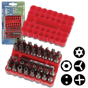 Velleman VTBT5 33-PC Security Bit Set