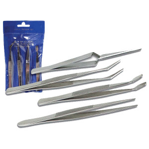 Velleman Set of 4 Tweezers