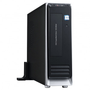 Ark Technology WD-02 Micro ATX Slim Tower Computer Case, 1 x 5.25 Bay, Front USB, w/ 350W SFX Power Supply