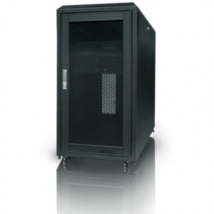 Black iStarUSA 36U 800mm Depth Rackmount Server Cabinet. Model: WN368.